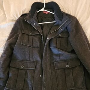Merona Dark Gray Military Field Jacket